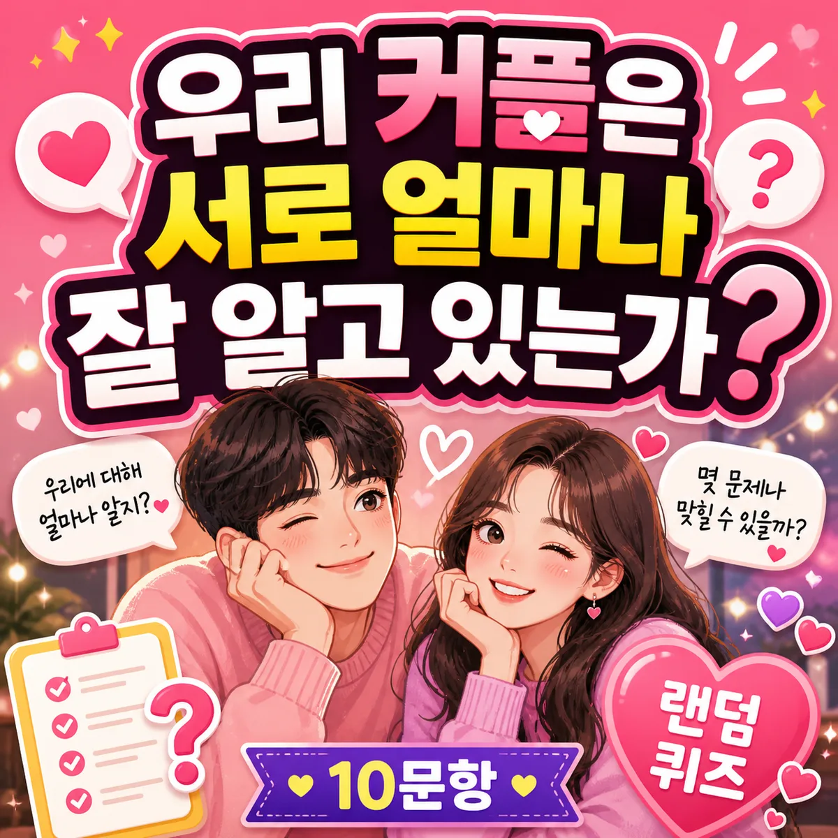 우리 커플은 서로 얼마나 잘 알까 썸네일