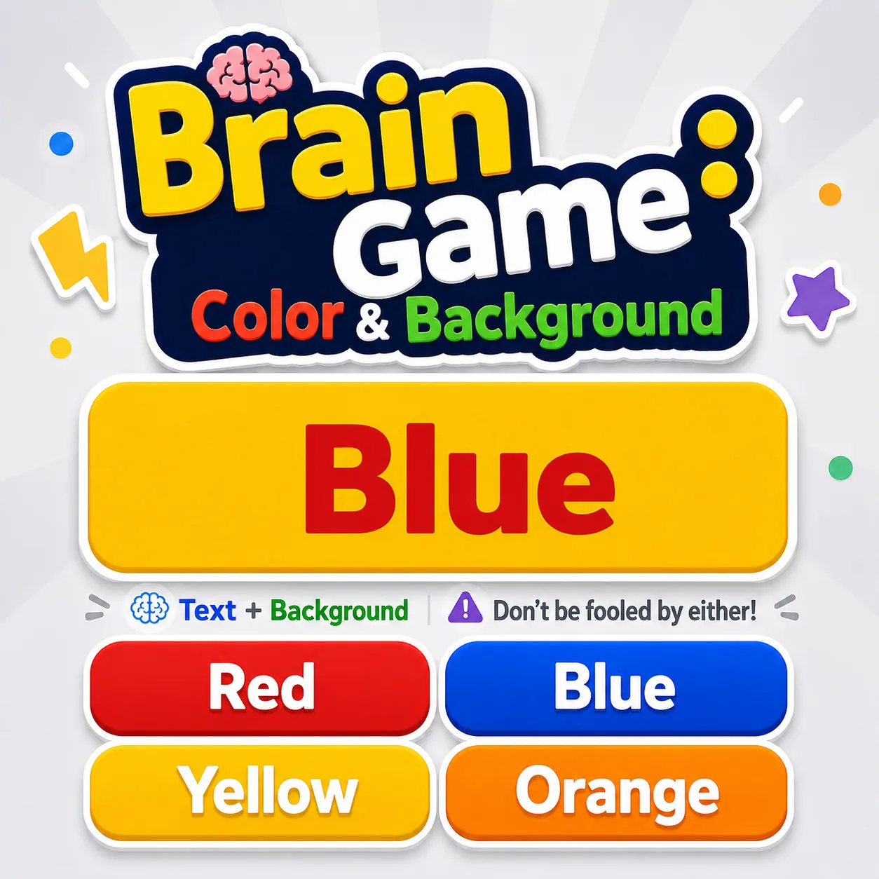 Brain Bug: Color & Background Trap (Hard) thumbnail