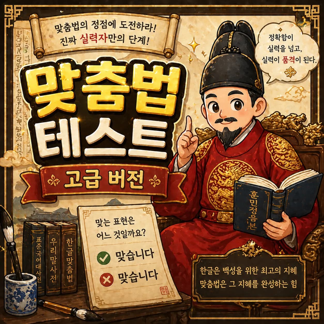 맞춤법 테스트 고급 버전 썸네일