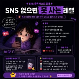 SNS 없으면 못 사는 레벨